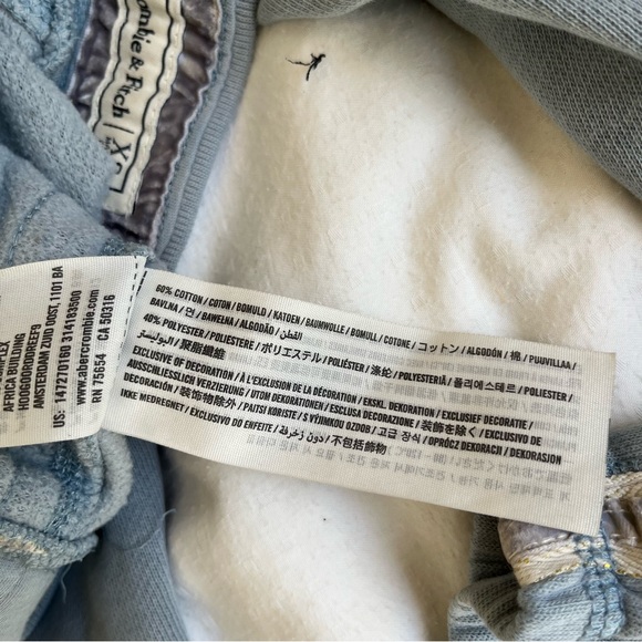 Abercrombie Light Blue Sweatpants Size XS - Picture 4 of 7